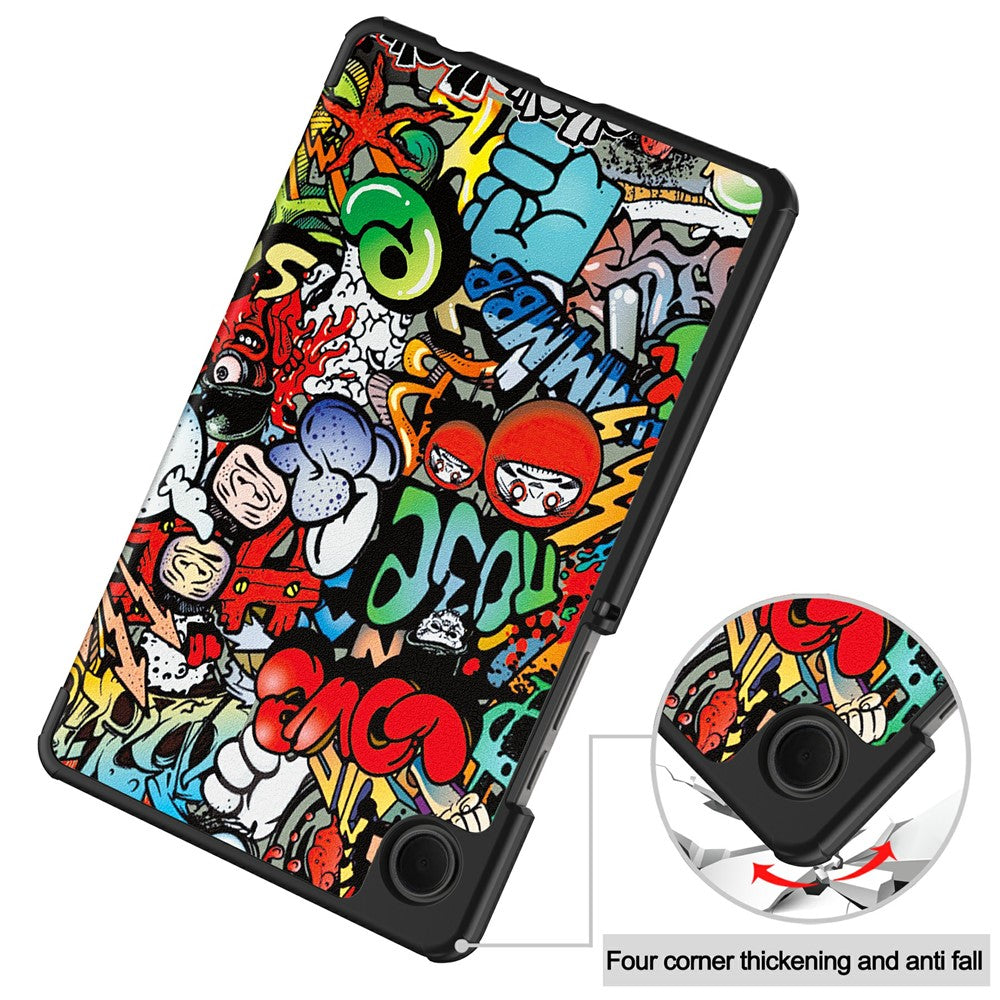 For-Samsung-Galaxy-Tab-A11-Case-Pattern-Print-Leather-Stand-Tablet-Cover-Graffiti