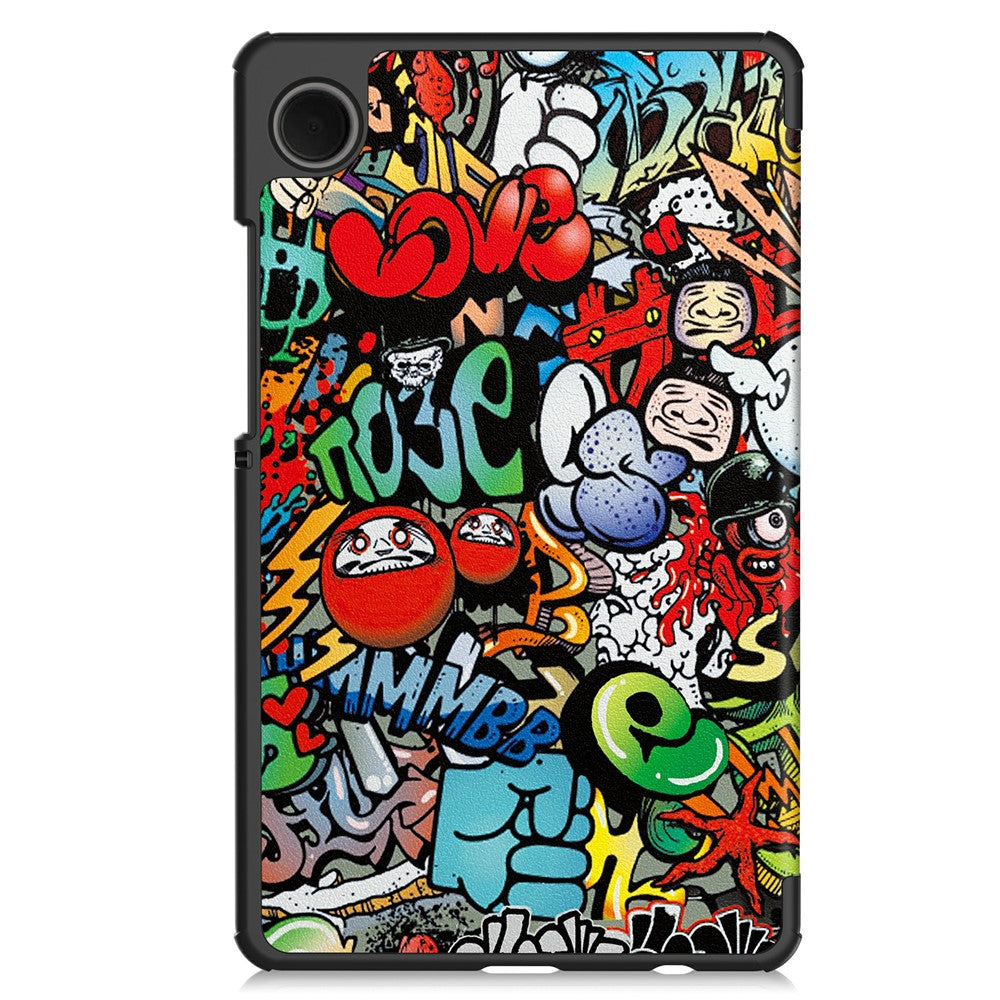 For-Samsung-Galaxy-Tab-A11-Case-Pattern-Print-Leather-Stand-Tablet-Cover-Graffiti
