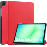 For-Samsung-Galaxy-Tab-A11+-Case-Anti-Drop-Leather-Stand-Tablet-Cover-Red