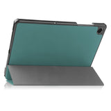 For-Samsung-Galaxy-Tab-A11+-Case-Anti-Drop-Leather-Stand-Tablet-Cover-Blackish-Green