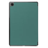 For-Samsung-Galaxy-Tab-A11+-Case-Anti-Drop-Leather-Stand-Tablet-Cover-Blackish-Green