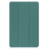 For-Samsung-Galaxy-Tab-A11+-Case-Anti-Drop-Leather-Stand-Tablet-Cover-Blackish-Green