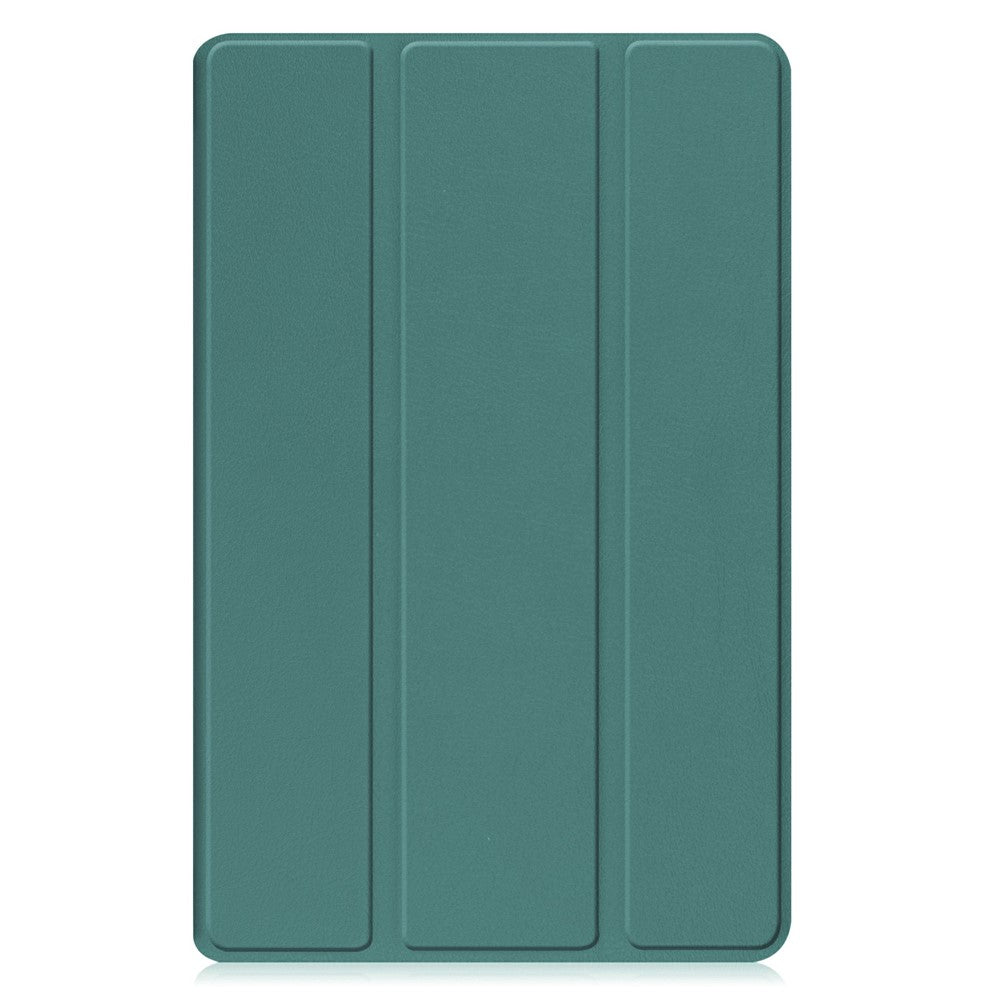 For-Samsung-Galaxy-Tab-A11+-Case-Anti-Drop-Leather-Stand-Tablet-Cover-Blackish-Green