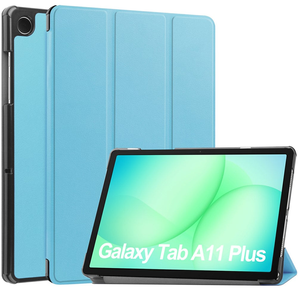 For-Samsung-Galaxy-Tab-A11+-Case-Anti-Drop-Leather-Stand-Tablet-Cover-Sky-Blue