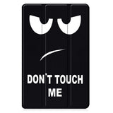 For-Samsung-Galaxy-Tab-A11+-Case-Pattern-Print-Leather-Stand-Tablet-Cover-Don't-Touch-Me