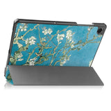 For-Samsung-Galaxy-Tab-A11+-Case-Pattern-Print-Leather-Stand-Tablet-Cover-Apricot-Blossom