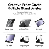 For-Samsung-Galaxy-Tab-A9+-/-Galaxy-Tab-A11+-Case-DUX-DUCIS-Magi-Series-Detachable-Origami-Stand-Leather+PC+TPU-Clear-Back-Cover-Black