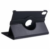 For-Samsung-Galaxy-Tab-S11-Case-Rotating-Stand-PU-Leather-+-PC-Tablet-Cover-with-Elastic-Band-Black