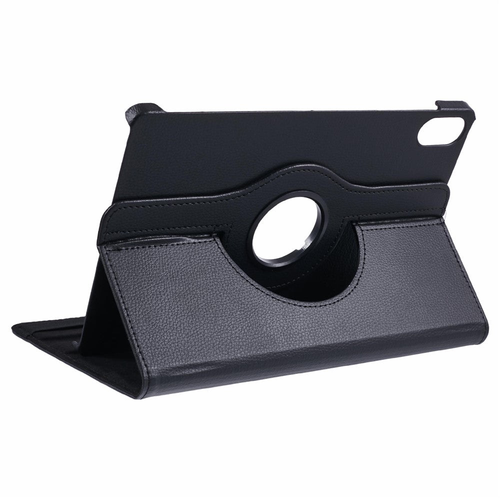 For-Samsung-Galaxy-Tab-S11-Case-Rotating-Stand-PU-Leather-+-PC-Tablet-Cover-with-Elastic-Band-Black