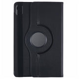 For-Samsung-Galaxy-Tab-S11-Case-Rotating-Stand-PU-Leather-+-PC-Tablet-Cover-with-Elastic-Band-Black
