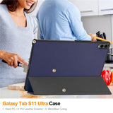 For-Samsung-Galaxy-Tab-S11-Ultra-Case-Anti-Drop-Leather-Stand-Tablet-Cover-Blue