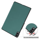 For-Samsung-Galaxy-Tab-S11-Ultra-Case-Anti-Drop-Leather-Stand-Tablet-Cover-Blackish-Green