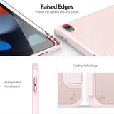 DUX-DUCIS-TOBY-Series-For-Apple-iPad-(2025)-/-10.9-(2022)-TPU+PC+Leather-Case-Three-Fold-Stand-Tablet-Cover-with-Pen-Slot-Light-Pink