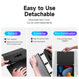 DUX-DUCIS-for-iPad-(2025)-/-10.9-(2022)-Magi-Tablet-Case-Detachable-Leather-Cover-with-V-Fold-Stand-Black