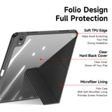 DUX-DUCIS-for-iPad-(2025)-/-10.9-(2022)-Magi-Tablet-Case-Detachable-Leather-Cover-with-V-Fold-Stand-Black