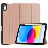 For-iPad-(2025)-/-10.9-(2022)-PU-Leather-Tablet-Case-Tri-Fold-Stand-Auto-Wake-/-Sleep-Protective-Cover-with-Pen-Slot-Rose-Gold