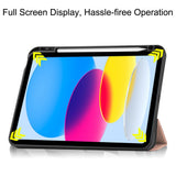 For-iPad-(2025)-/-10.9-(2022)-PU-Leather-Tablet-Case-Tri-Fold-Stand-Auto-Wake-/-Sleep-Protective-Cover-with-Pen-Slot-Rose-Gold