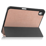 For-iPad-(2025)-/-10.9-(2022)-PU-Leather-Tablet-Case-Tri-Fold-Stand-Auto-Wake-/-Sleep-Protective-Cover-with-Pen-Slot-Rose-Gold