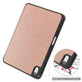 For-iPad-(2025)-/-10.9-(2022)-PU-Leather-Tablet-Case-Tri-Fold-Stand-Auto-Wake-/-Sleep-Protective-Cover-with-Pen-Slot-Rose-Gold