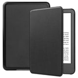 For-Amazon-Kindle-6-inch-(2024)-/-(2022)-Solid-Color-PU-Leather-Cover-Auto-Sleep-/-Wake-Anti-Scratch-E-Reader-Case-Black