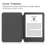 For-Amazon-Kindle-6-inch-(2024)-/-(2022)-Solid-Color-PU-Leather-Cover-Auto-Sleep-/-Wake-Anti-Scratch-E-Reader-Case-Black