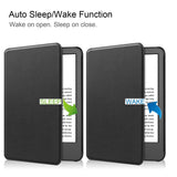 For-Amazon-Kindle-6-inch-(2024)-/-(2022)-Solid-Color-PU-Leather-Cover-Auto-Sleep-/-Wake-Anti-Scratch-E-Reader-Case-Black