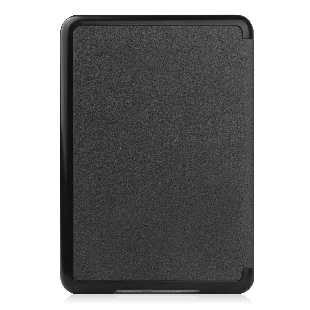For-Amazon-Kindle-6-inch-(2024)-/-(2022)-Solid-Color-PU-Leather-Cover-Auto-Sleep-/-Wake-Anti-Scratch-E-Reader-Case-Black