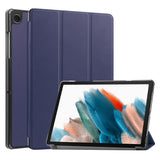 For-Samsung-Galaxy-Tab-A9-Tri-fold-Stand-PU-Leather-Tablet-Case-Full-Protection-Tablet-Cover-Dark-Blue