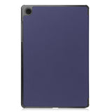 For-Samsung-Galaxy-Tab-A9-Tri-fold-Stand-PU-Leather-Tablet-Case-Full-Protection-Tablet-Cover-Dark-Blue