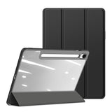 DUX-DUCIS-TOBY-Series-For-Samsung-Galaxy-Tab-S10-Lite-/-S10-FE-/-S9-FE-/-S9-Tablet-Leather-Case-Tri-Fold-Stand-Pen-Slot-Cover-Black
