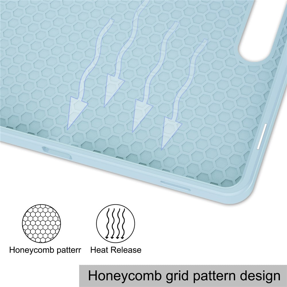 For-Samsung-Galaxy-Tab-S10-FE-/-S9-FE-Leather-Case-Tri-Fold-Stand-Pen-Slot-Tablet-Cover-Sky-Blue