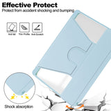 For-Samsung-Galaxy-Tab-S10-FE-/-S9-FE-Case-Leather+Acrylic-Rotary-Stand-Cover-with-Bluetooth-Compatible-Keyboard-Sky-Blue