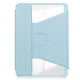 For-Samsung-Galaxy-Tab-S10-FE-/-S9-FE-Case-Leather+Acrylic-Rotary-Stand-Cover-with-Bluetooth-Compatible-Keyboard-Sky-Blue