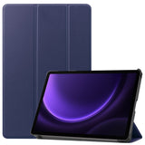 For-Samsung-Galaxy-Tab-S10-FE-/-S9-FE-Case-Tri-Fold-Stand-PU-Leather-Tablet-Cover-Dark-Blue