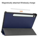 For-Samsung-Galaxy-Tab-S10-FE-/-S9-FE-Case-Tri-Fold-Stand-PU-Leather-Tablet-Cover-Dark-Blue