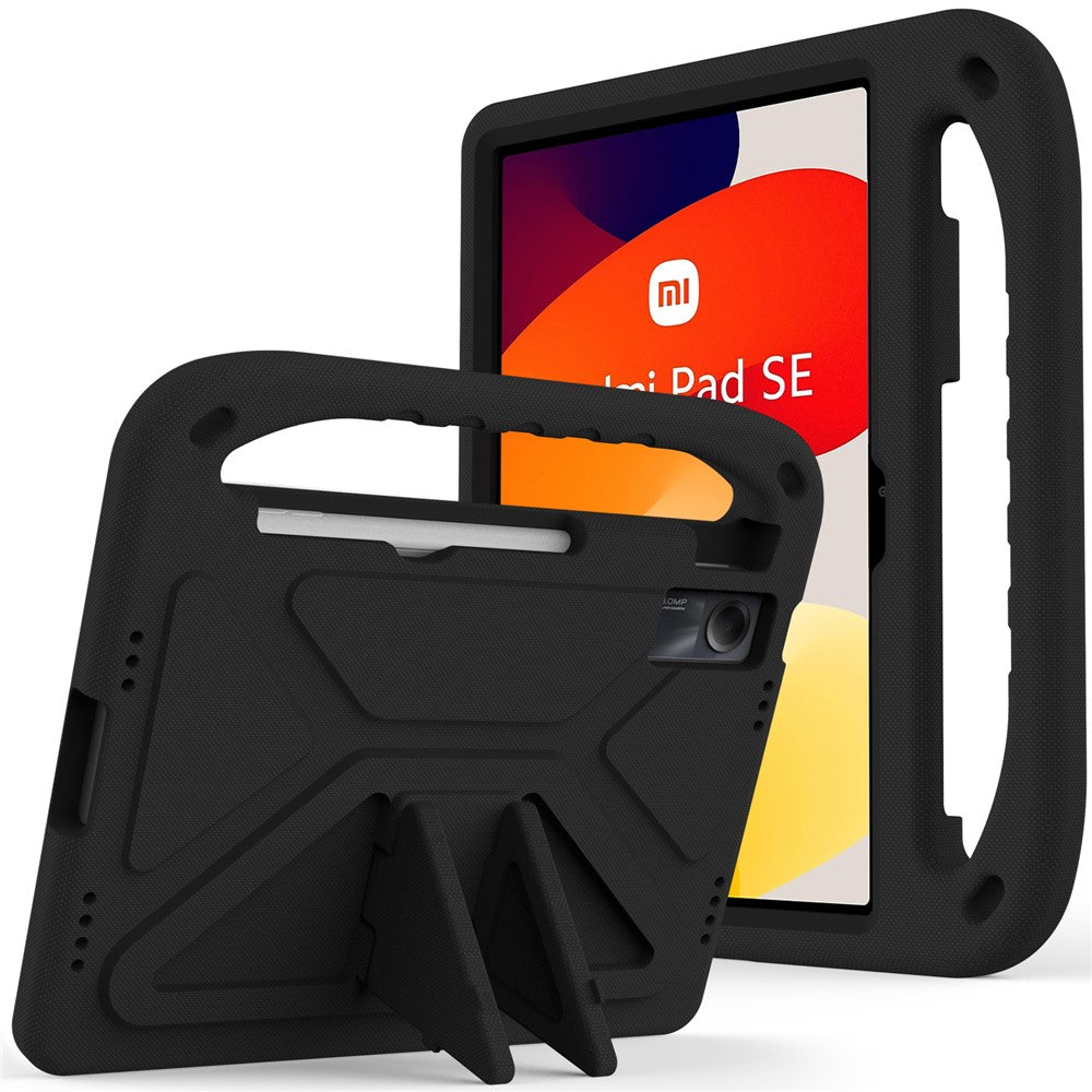 For-Xiaomi-Redmi-Pad-SE-Case-Hand-Grip-Anti-Drop-EVA-Tablet-Kickstand-Cover-Black