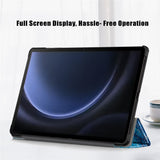 For-Samsung-Galaxy-Tab-S9-FE-sm-x510-sm-x516-Case-Tri-fold-Stand-Pattern-Printing-Tablet-Cover-Wave