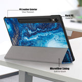 For-Samsung-Galaxy-Tab-S9-FE-sm-x510-sm-x516-Case-Tri-fold-Stand-Pattern-Printing-Tablet-Cover-Wave