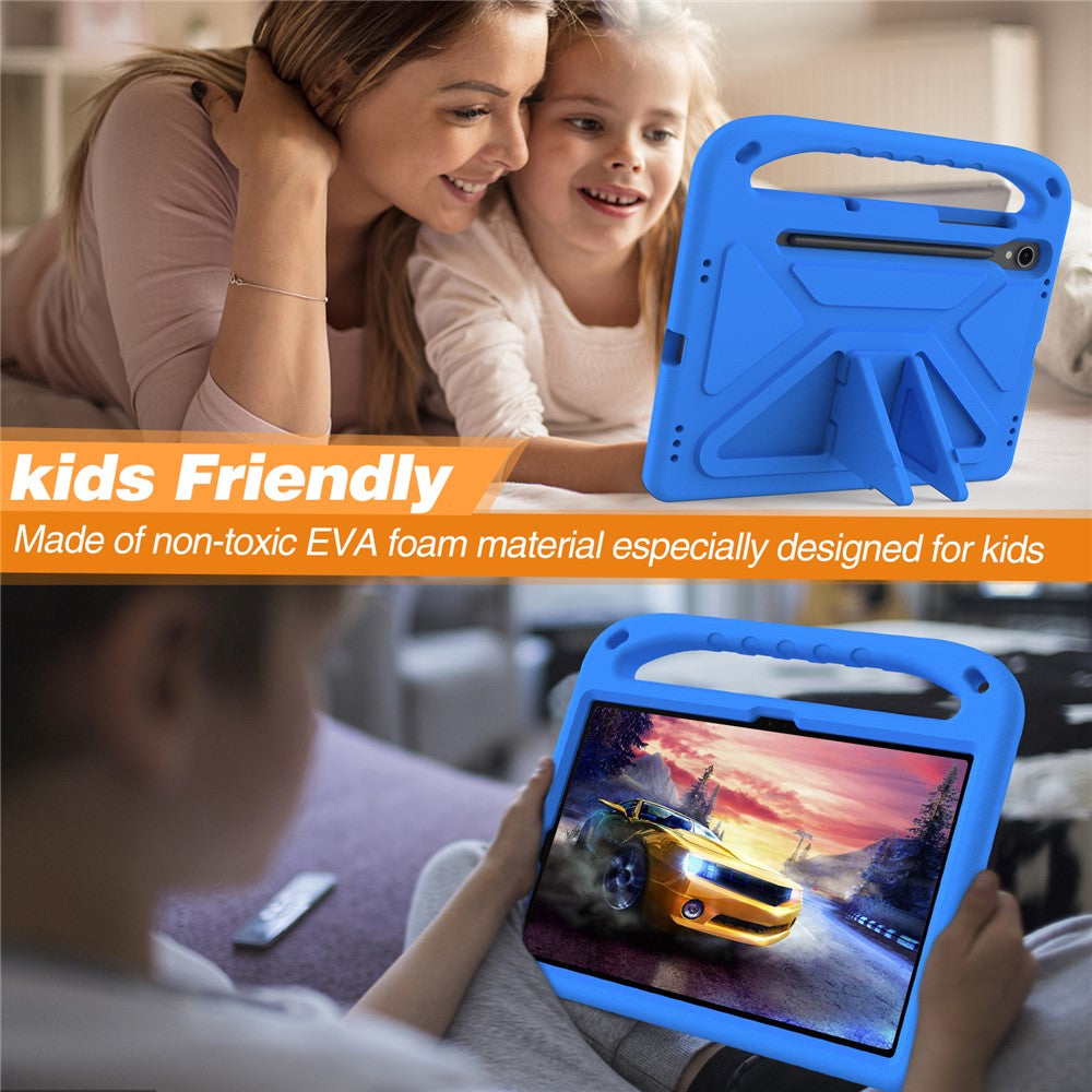 For-Samsung-Galaxy-Tab-S10-Lite-/-S10-FE-/-S9-FE-Case-Kickstand-EVA-Tablet-Cover-with-Hand-Grip-Blue