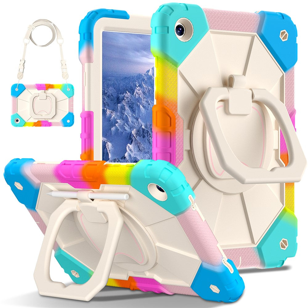 For-Samsung-Galaxy-Tab-A9+-Rugged-Case-Handle-Kickstand-Tablet-Cover-with-Shoulder-Strap-Colorful-Blue