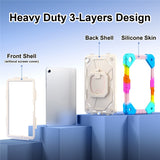 For-Samsung-Galaxy-Tab-A9+-Rugged-Case-Handle-Kickstand-Tablet-Cover-with-Shoulder-Strap-Colorful-Blue