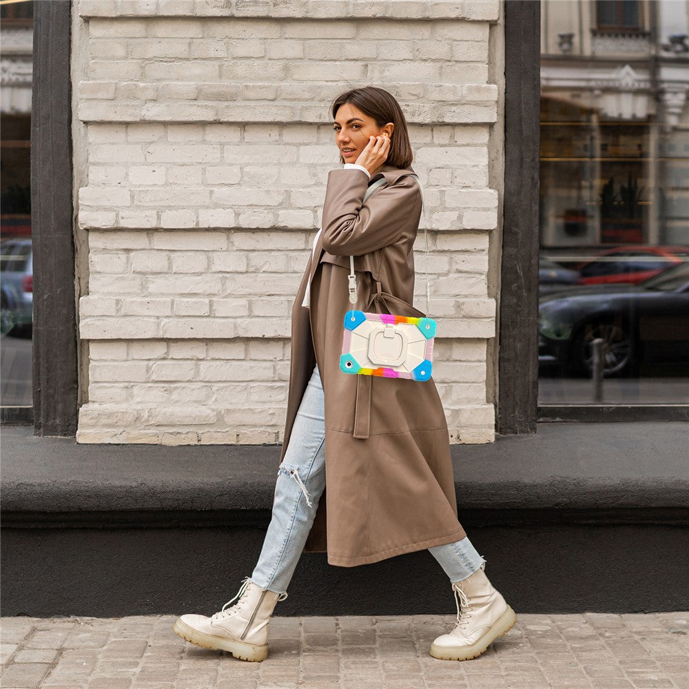 For-Samsung-Galaxy-Tab-A9+-Rugged-Case-Handle-Kickstand-Tablet-Cover-with-Shoulder-Strap-Colorful-Blue