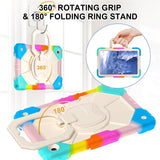 For-Samsung-Galaxy-Tab-A9+-Rugged-Case-Handle-Kickstand-Tablet-Cover-with-Shoulder-Strap-Colorful-Blue