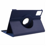 For-Lenovo-Tab-M11-/-Xiaoxin-Pad-11-2024-Leather-Case-Rotating-Stand-Tablet-Cover-Dark-Blue