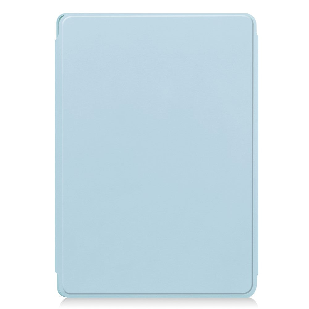 For-Lenovo-Tab-M11-/-Xiaoxin-Pad-11-2024-Case-PU+Acrylic-Tablet-Stand-Cover-with-Bluetooth-compatible-Keyboard-Sky-Blue