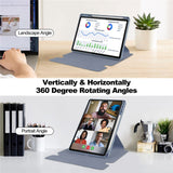 For-Lenovo-Tab-M11-/-Xiaoxin-Pad-11-2024-Case-PU+Acrylic-Tablet-Stand-Cover-with-Bluetooth-compatible-Keyboard-Purple