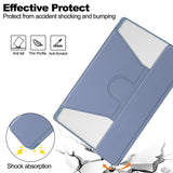 For-Lenovo-Tab-M11-/-Xiaoxin-Pad-11-2024-Case-PU+Acrylic-Tablet-Stand-Cover-with-Bluetooth-compatible-Keyboard-Purple