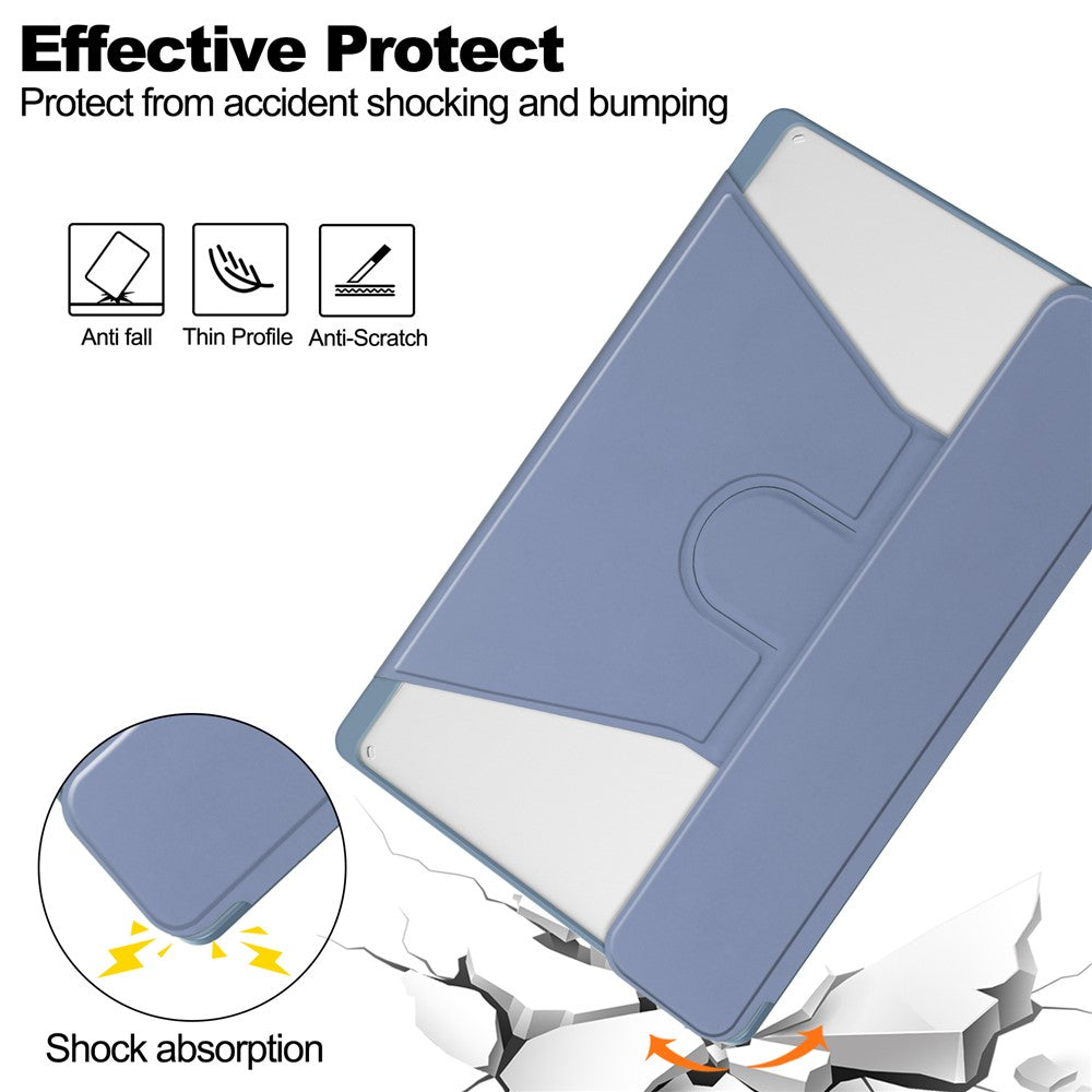 For-Lenovo-Tab-M11-/-Xiaoxin-Pad-11-2024-Case-PU+Acrylic-Tablet-Stand-Cover-with-Bluetooth-compatible-Keyboard-Purple