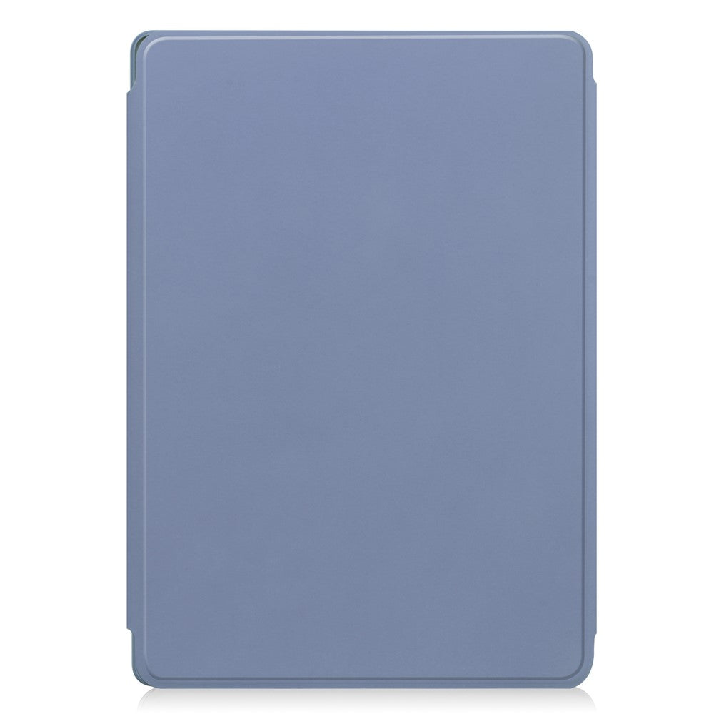 For-Lenovo-Tab-M11-/-Xiaoxin-Pad-11-2024-Case-PU+Acrylic-Tablet-Stand-Cover-with-Bluetooth-compatible-Keyboard-Purple