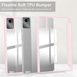 For-Lenovo-Tab-M11-/-Xiaoxin-Pad-11-2024-Case-Anti-Scratch-PU+TPU+Acrylic-Tablet-Cover-with-Pen-Slot-Pink